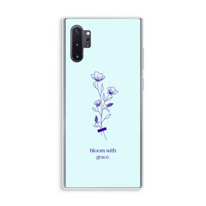 CaseCompany Bloom with grace: Samsung Galaxy Note 10 Plus Transparant Hoesje