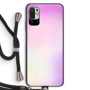 CaseCompany Flow mist pastel: Xiaomi Redmi Note 10 5G Transparant Hoesje met koord