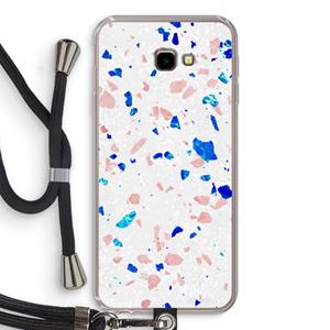CaseCompany Terrazzo N°6: Samsung Galaxy J4 Plus Transparant Hoesje met koord