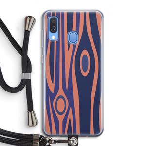 CaseCompany Bast A: Samsung Galaxy A40 Transparant Hoesje met koord