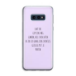 CaseCompany GSM: Samsung Galaxy S10e Transparant Hoesje