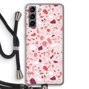 CaseCompany Terrazzo N°15: Samsung Galaxy S21 Transparant Hoesje met koord