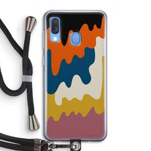 CaseCompany Baar A: Samsung Galaxy A40 Transparant Hoesje met koord