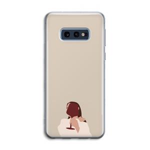 CaseCompany I drink wine: Samsung Galaxy S10e Transparant Hoesje