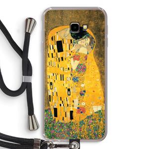 CaseCompany Der Kuss: Samsung Galaxy J4 Plus Transparant Hoesje met koord