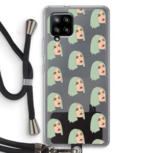 CaseCompany King Kylie: Samsung Galaxy A42 5G Transparant Hoesje met koord