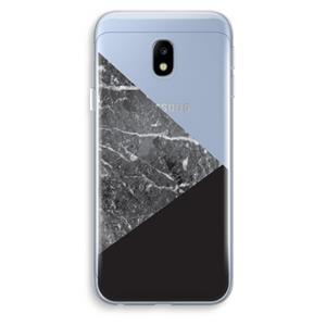 CaseCompany Combinatie marmer: Samsung Galaxy J3 (2017) Transparant Hoesje