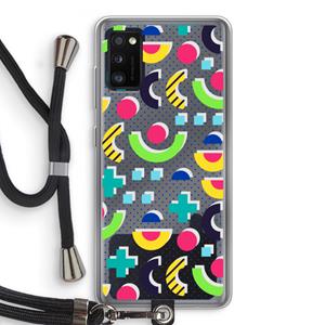 CaseCompany 8-bit N°1: Samsung Galaxy A41 Transparant Hoesje met koord