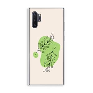 CaseCompany Beleaf in you: Samsung Galaxy Note 10 Plus Transparant Hoesje