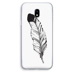 CaseCompany Pluim: Samsung Galaxy J3 (2017) Transparant Hoesje