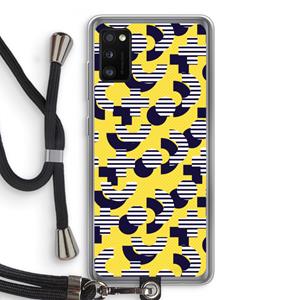 CaseCompany 8-bit N°3: Samsung Galaxy A41 Transparant Hoesje met koord