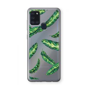 CaseCompany Lange bladeren: Samsung Galaxy A21s Transparant Hoesje