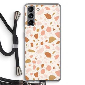 CaseCompany Terrazzo N°18: Samsung Galaxy S21 Transparant Hoesje met koord