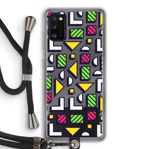 CaseCompany 8-bit N°4: Samsung Galaxy A41 Transparant Hoesje met koord