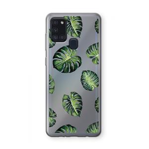 CaseCompany Tropische bladeren: Samsung Galaxy A21s Transparant Hoesje