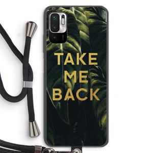 CaseCompany Take me back: Xiaomi Redmi Note 10 5G Transparant Hoesje met koord