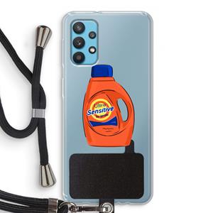 CaseCompany Ultra Sensitive: Samsung Galaxy A32 4G Transparant Hoesje met koord