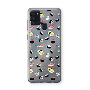 CaseCompany Sushi time: Samsung Galaxy A21s Transparant Hoesje
