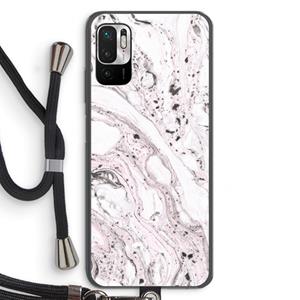 CaseCompany Mengelmoes: Xiaomi Redmi Note 10 5G Transparant Hoesje met koord