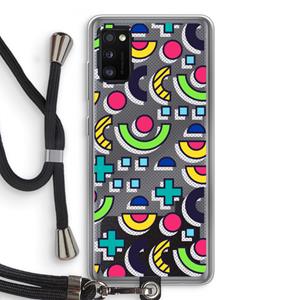 CaseCompany 8-bit N°6: Samsung Galaxy A41 Transparant Hoesje met koord