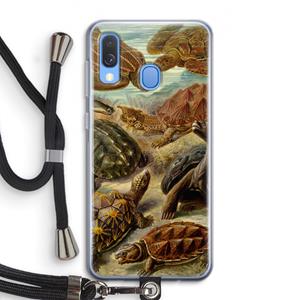 CaseCompany Haeckel Chelonia: Samsung Galaxy A40 Transparant Hoesje met koord