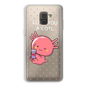 CaseCompany Love You A Lotl: Samsung Galaxy A8 (2018) Transparant Hoesje