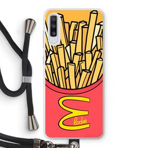 CaseCompany McElodie: Samsung Galaxy A70 Transparant Hoesje met koord