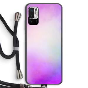 CaseCompany Clouds pastel: Xiaomi Redmi Note 10 5G Transparant Hoesje met koord