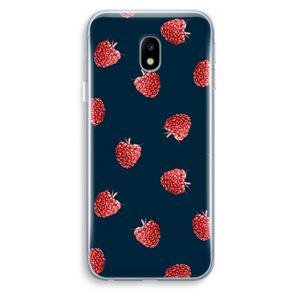 CaseCompany Framboosjes: Samsung Galaxy J3 (2017) Transparant Hoesje