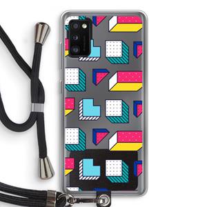 CaseCompany 8-bit N°7: Samsung Galaxy A41 Transparant Hoesje met koord