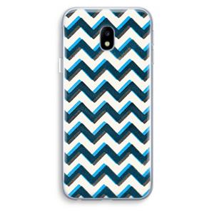 CaseCompany Onderbroken lijn: Samsung Galaxy J3 (2017) Transparant Hoesje