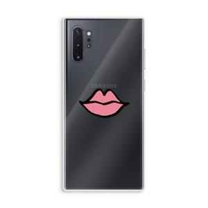 CaseCompany Kusje: Samsung Galaxy Note 10 Plus Transparant Hoesje