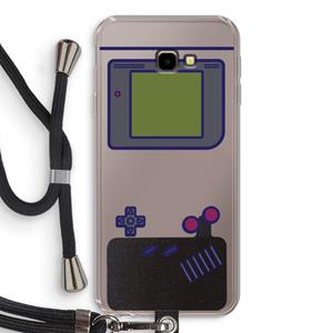 CaseCompany Game On: Samsung Galaxy J4 Plus Transparant Hoesje met koord
