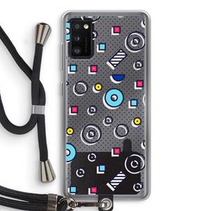 CaseCompany 8-bit N°9: Samsung Galaxy A41 Transparant Hoesje met koord