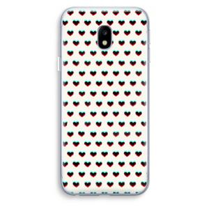 CaseCompany Hartjes: Samsung Galaxy J3 (2017) Transparant Hoesje
