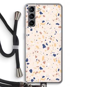CaseCompany Terrazzo N°23: Samsung Galaxy S21 Transparant Hoesje met koord