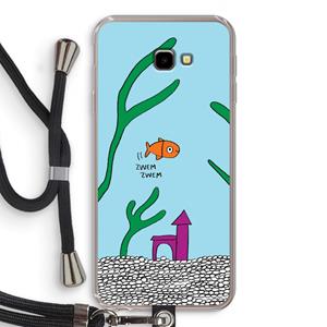 CaseCompany Aquarium: Samsung Galaxy J4 Plus Transparant Hoesje met koord