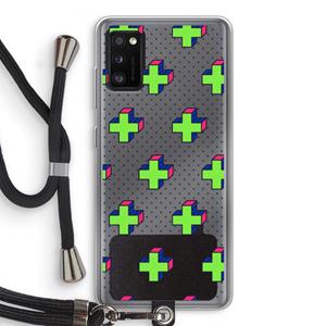 CaseCompany 8-bit N°10: Samsung Galaxy A41 Transparant Hoesje met koord
