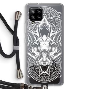 CaseCompany Oh Deer: Samsung Galaxy A42 5G Transparant Hoesje met koord