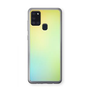 CaseCompany Minty mist pastel: Samsung Galaxy A21s Transparant Hoesje