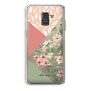 CaseCompany Sweet heaven geometrics: Samsung Galaxy A8 (2018) Transparant Hoesje