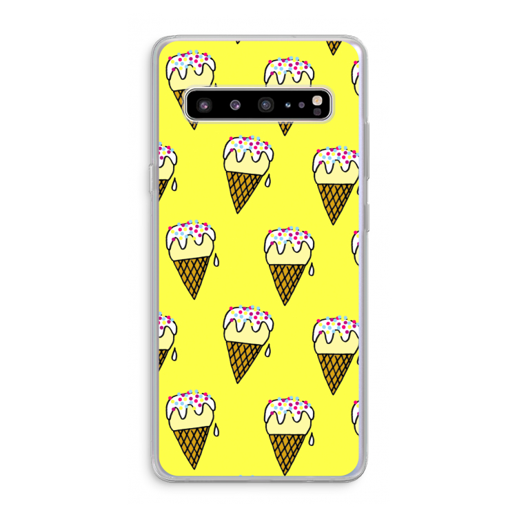 CaseCompany Isjes: Samsung Galaxy S10 5G Transparant Hoesje