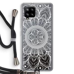 CaseCompany Roses Are Red: Samsung Galaxy A42 5G Transparant Hoesje met koord