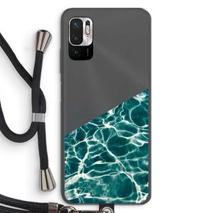 CaseCompany Weerkaatsing water: Xiaomi Redmi Note 10 5G Transparant Hoesje met koord