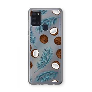 CaseCompany Kokosnoot roze: Samsung Galaxy A21s Transparant Hoesje
