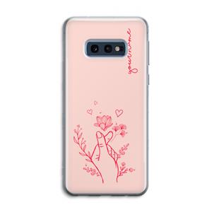 CaseCompany Giving Flowers: Samsung Galaxy S10e Transparant Hoesje
