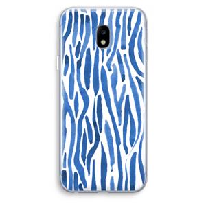 CaseCompany Blauwe nerven: Samsung Galaxy J3 (2017) Transparant Hoesje