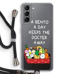 CaseCompany Bento a day: Samsung Galaxy S21 Transparant Hoesje met koord