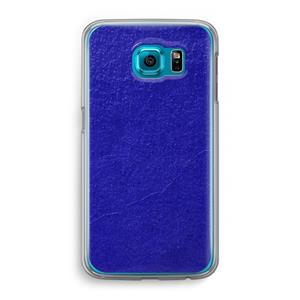 CaseCompany Majorelle Blue: Samsung Galaxy S6 Transparant Hoesje