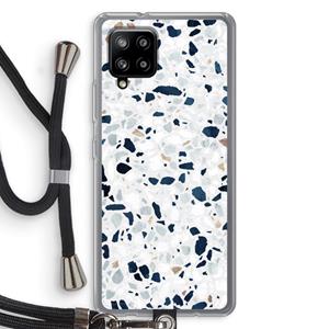 CaseCompany Terrazzo N°1: Samsung Galaxy A42 5G Transparant Hoesje met koord